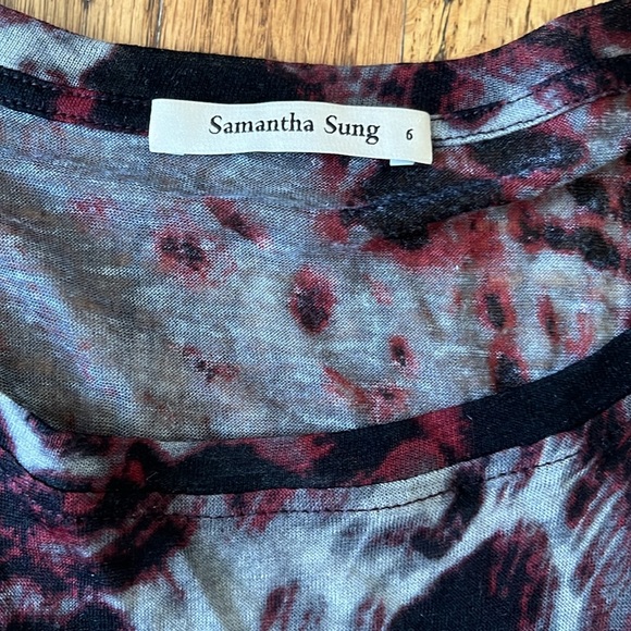 Samantha Sung Wool/Silk LS Tee 6 - Picture 2 of 4